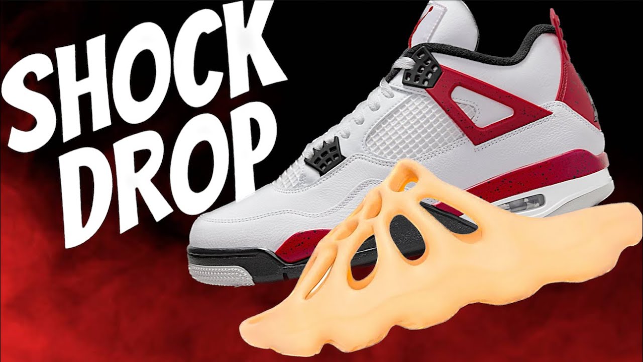 SHOCK DROP JORDAN 4 RED CEMENT & YEEZY DAY PART 2?