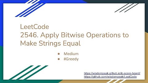 【每日一题】LeetCode 2546. Apply Bitwise Operations to Make Strings Equal