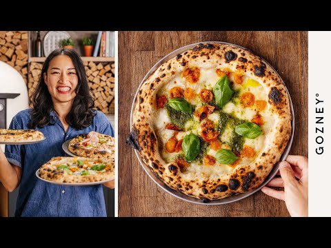 Pesto Mozzarella Tomato Pizza