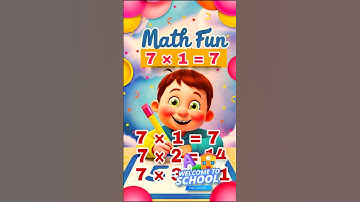 Learn Table 7 | Math vlogs | cartoon | shorts #shorts #youtubeshorts
