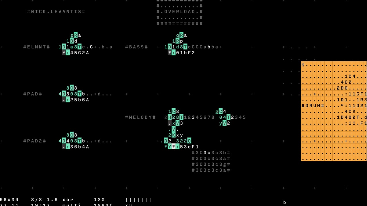 OVERLOAD with ORCΛ esoteric programming language - YouTube