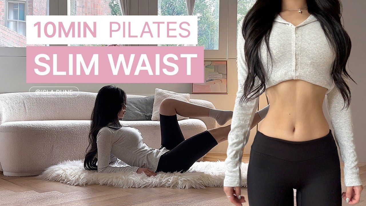 10 MIN SLIM WAIST PILATES // Get a Flat Stomach & Tiny Waist