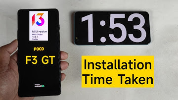 Poco F3 GT Miui 13 Installation Time Taken #poco #pocof3gt #miui13 #india