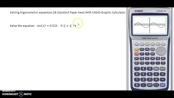 Solving trigonometric equations IB Maths Standard Paper 2