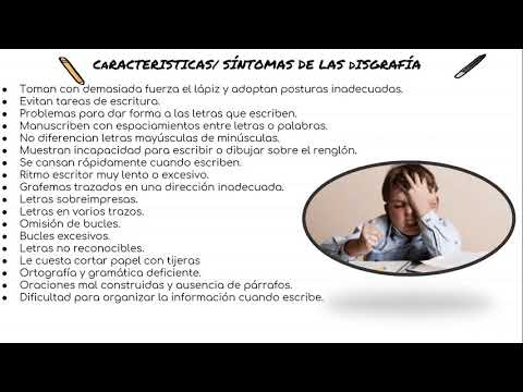 Vídeo: Disgrafía: Tipos Y Métodos De Corrección