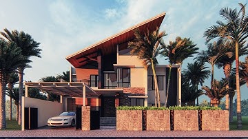 Lumion 9 Exterior Rendering Workflow (Summer House)