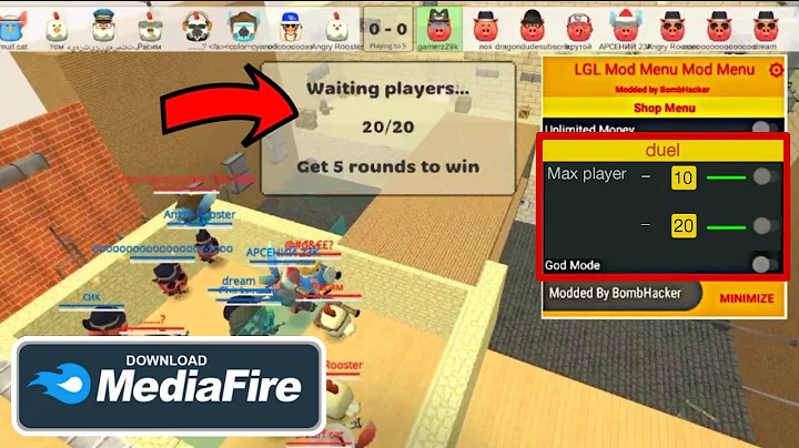 😱 how to create 20 players duel mode room! mod menu with download link 🔗 🔗 🔗 new mod menu 😰