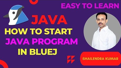 FIRST JAVA PROGRAM  IN BLUEJ