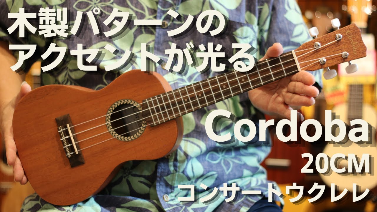 Cordoba(コルドバ) 　20CM　コンサートウクレレ　マホガニー単板