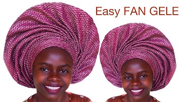 How To: Fan Gele Tutorial | Asooke Fan Gele for Beginners | Gele Tying Tutorial