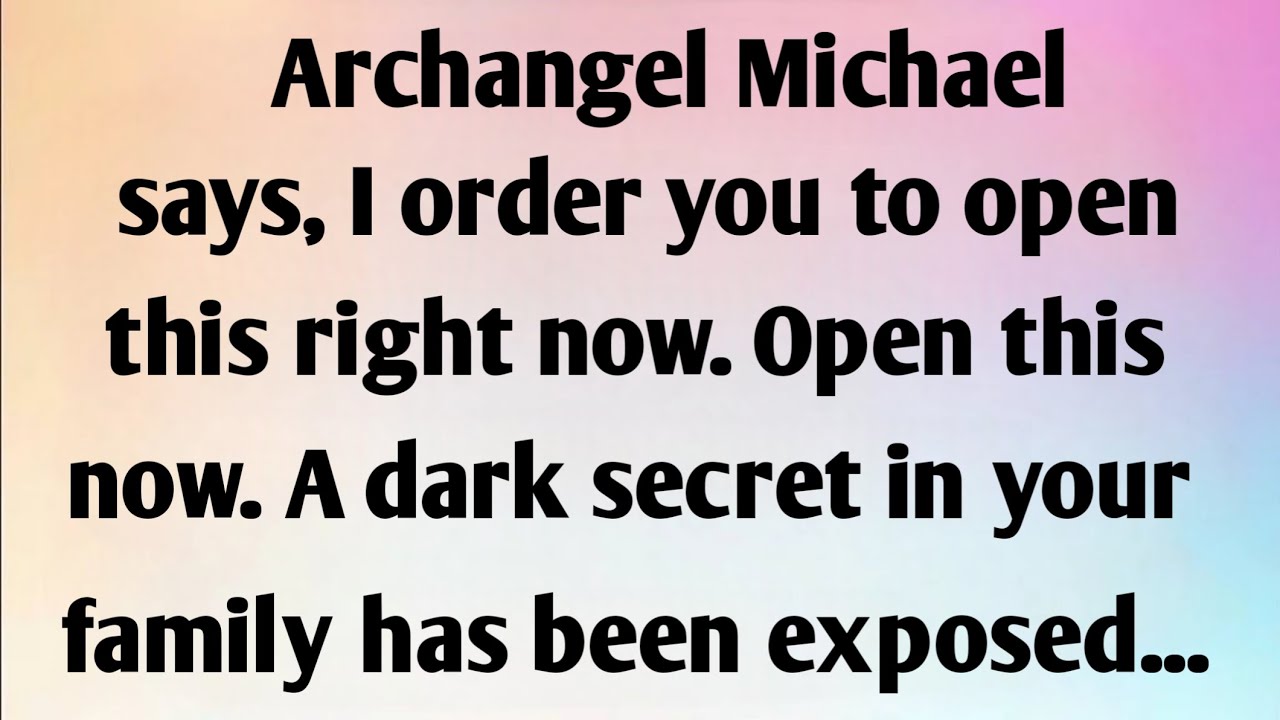 ARCHANGEL MICHAEL SAYS, I ORDER YOU TO...