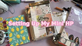 Setting Up/ Building My Mini Happy Planner