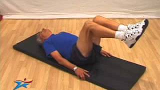 Reverse Crunch -- Legs Bent Senior Male