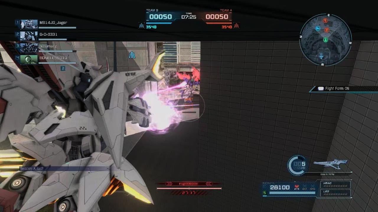 GBO2 Penelope Gundam vs Moon Gundam Gameplay