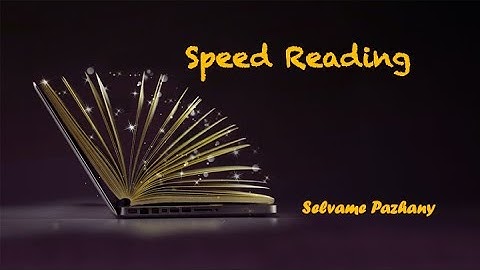 Speed reading - Tips