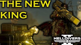THE NEW BEST SUPPORT WEAPON IN HELLDIVERS 2 ( HEAVY MACHINE GUN AND QUASAR CANNON BREAKDOWN)