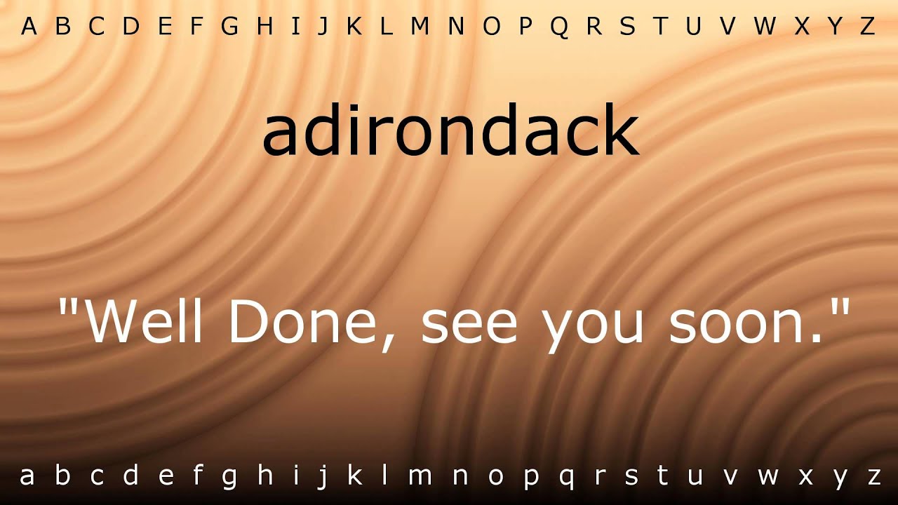 How to say 'adirondack' with Zira.mp4 - YouTube