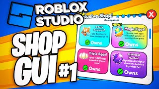 Roblox GUI für Robux Shop erstellen | Roblox Studio Tutorial deutsch