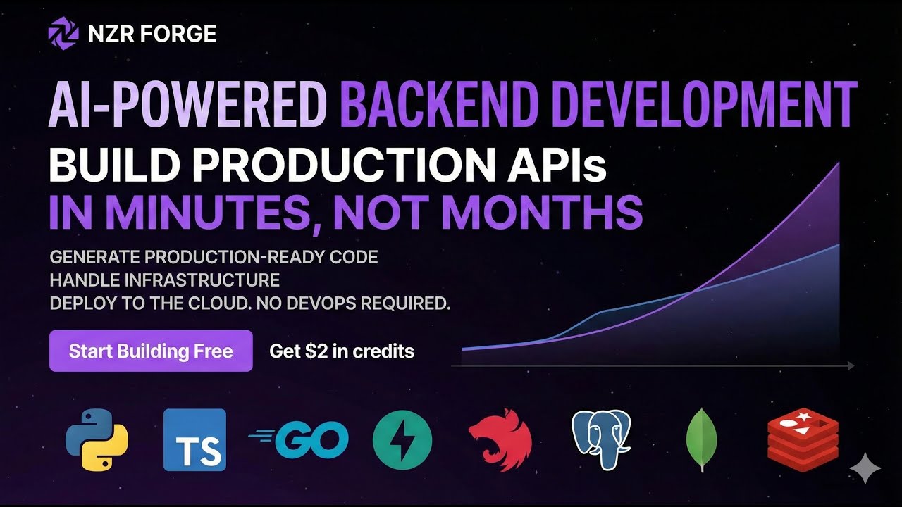 First Live Test: Build & Deploy an API without Coding (NZR Forge) - YouTube