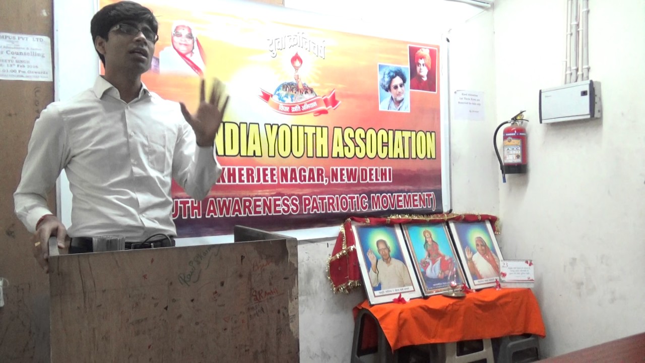 Mnish bhaiya addressing DIYA New Delhi