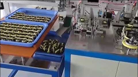 Automatic EE core taping & testing machines. For transformers.