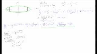 How to fit the biggest possible rectangle inside of an ellipse