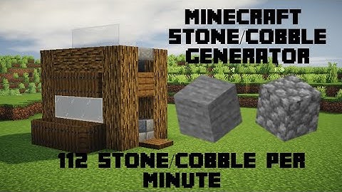 SIMPLE AND EASY STONE GENERATOR | COBBLESTONE FARM | NO REDSTONE!