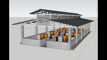 Piggery Building Design Part 1 Sketchup