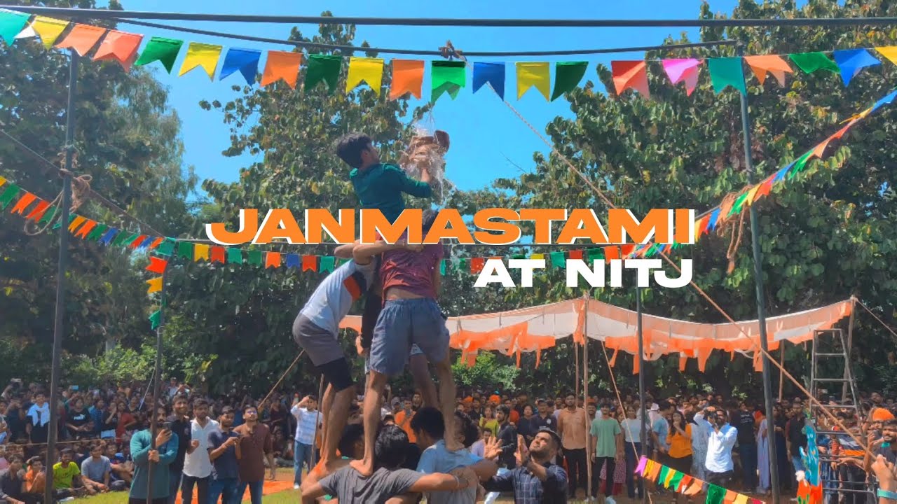 Janmashtami celebration at Nitj || Dahi Handi competition at Nit Jalandhar
