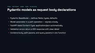 Request Body Basics - FastAPI for Developers