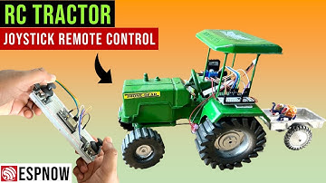 How to make RC Tractor using ESP32-ESPNOW | Joystick remote control 👏🏻