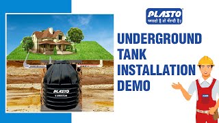 Underground Water Tank Installation Full Demo | जमीन के निचे पानी की टंकी फिटिंग कैसे करे | Plasto