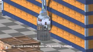 Small-scale Warehouse Automation Demo (simulation)