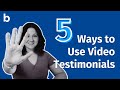 5 Ways To Use Video Testimonials in Your Marketing