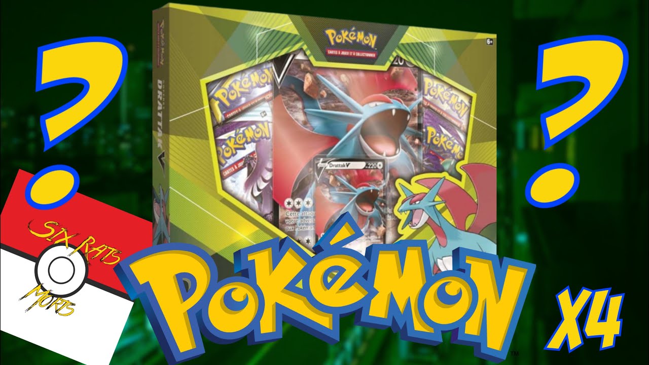 Coffret Pokemon Drattak V - POKEMON - XY - Carte promo brillante