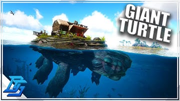 HOW TO TAME GIANT TURTLE / MEGACHELON! - Ark Survival Evolved Genesis Gameplay Part 9