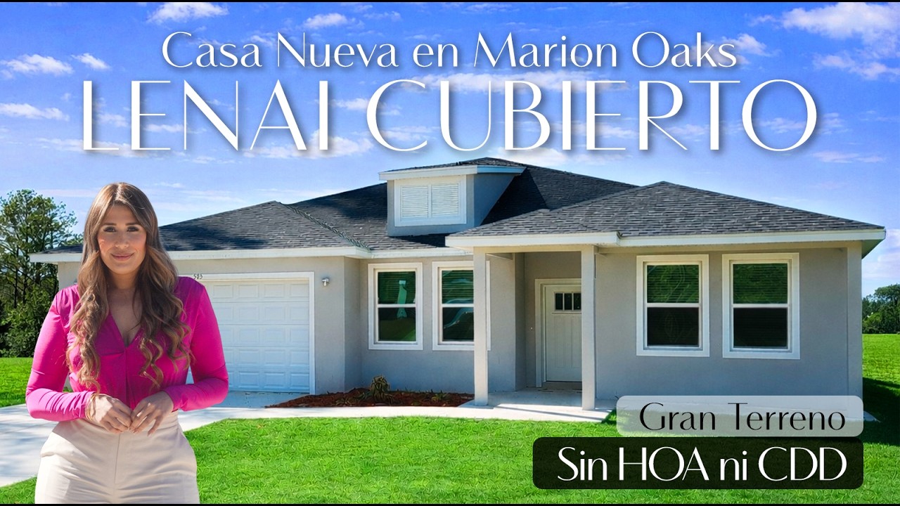 Casa Nueva en Marion Oaks | Lenai Cubierto | Gran Terreno |SIN HOA NI CDD |Gastos de Cierre Gratis