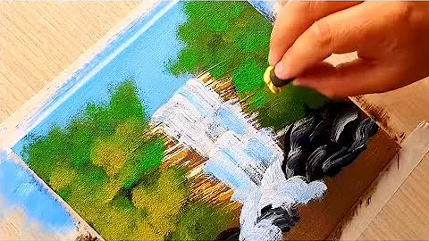KING ART  1  SPEED ACRYLIC PAINTING STEP BY STEP N  49    WATERFALL