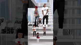 Imvu || just a normal imvu family dancing on the stairs