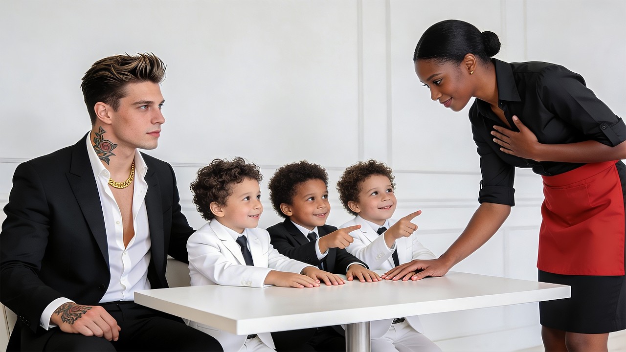 Mafia Boss's Triplets Said Their First Words — They Pointed At The Waitress and Called Her Mum