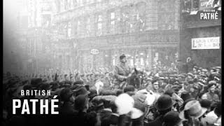 Troops Marching Through Crowded Streets (1914-1918)