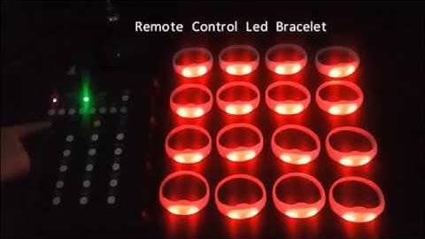 Remote Control Silicone Led Bracelet for Party