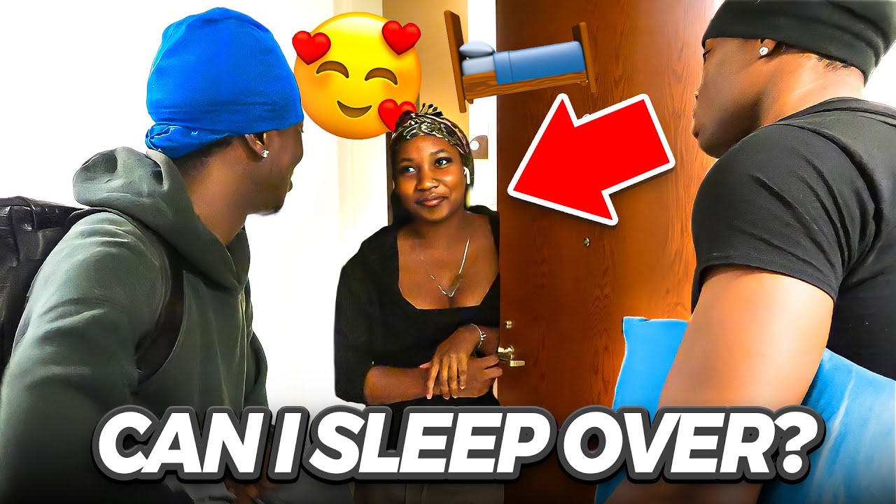 Asking Random College Students If I Could Sleepover!