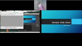 Simultaneously creating an audio accompaniment file and a screencast video using Audacity and OBS