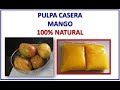 PULPA CASERA DE MANGO | Receta Pulpa 08 | Pulpa 100% Natural fácil y Saludable - Ideal para JUGOS