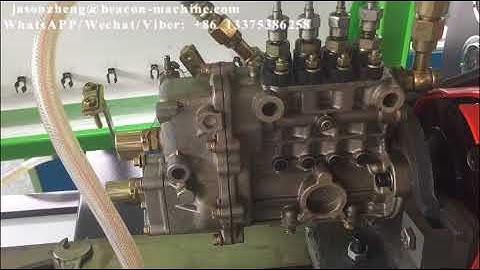 BC3000 diesel fuel injection pump test bench operation video