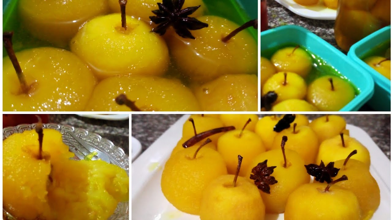 الطريقة الصحيحة لتخزين وتصبير التفاح 🍏 تصبير التفاح لطجين الحلو للمناسابات بماء الزهر👌