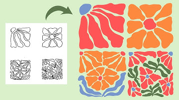 How to Create Boho Flat Style Abstract Flowers in Adobe Illustrator Easy Vector Art for Beginners