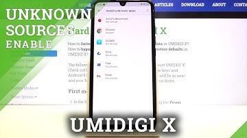 How to Download and Install Apps From Unknown Sources on UMIDIGI X – Enable Apps Installation