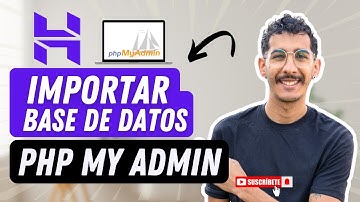 ✅ Cómo IMPORTAR una Base de Datos en PhpMyAdmin con Hostinger